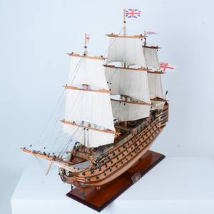 HMS Victory Large 80cm Handcrafted Cedar <b>Wood</b> Craft Nautical Straight Sails Wall <b>Sign</b> Painted Home Decor Personalized Gift Item - Product Image 2