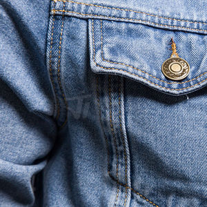 Nouvelles vestes en jeans d'hiver pour hommes de couleur unie avec un style décontracté avec fermeture à glissière Vestes en jean élégantes et confortables - Product Image 3