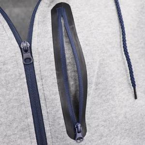 Qualité supérieure 100% coton uni 1/4 sweat à capuche unisexe zippé hommes hiver surdimensionné poids lourd avec broderie de logo personnalisé - Product Image 6