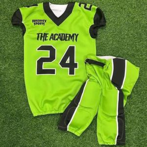 Ensemble de vêtements de sport Uniformes de football américain minces respirants à séchage rapide pour adultes 100% maillot en polyester - Product Image 1