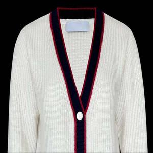 Suéter Cárdigan Clásico Vintage para Mujer, 100% Algodón, Manga Larga, Cuello en V, Otoño - Product Image 4