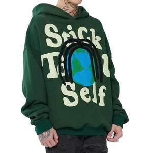 Sudadera con Capucha de Invierno de Alta Gama, 300 GSM, con Bolsillos con Cordón, Calidad de Lujo, MOQ Bajo, Diseño Gratuito, Corte Regular, 100% Algodón - Product Image 2