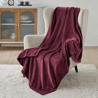 Couverture en peluche de flanelle Ultrasoft, légère et personnalisée, pour canapé, 50x60 pouces