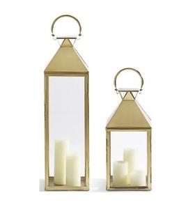 Premium Hot Selling Style Stainless Steel & <b>Glass</b> Combination <b>Candle</b> <b>Lantern</b> New Design and Color Home and Christmas Decoration - Product Image 1