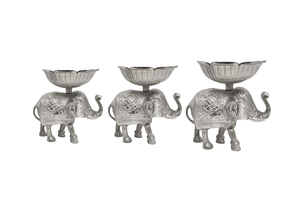 Vente chaude en fonte d'aluminium éléphant Sculpture noix bols de service de luxe fabriqués à la main sur mesure décor à la maison de l'inde - Product Image 5