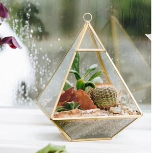Usine de vente en gros de boîte de terrarium géométrique en verre pour la décoration de table d'affichage de fleur de plante succulente - Product Image 2