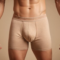 Sous-vêtements pour hommes respirants, antibactériens, 100% coton, imprimés, tricotés, à taille haute, caleçons, boxers, écologiques, couleurs personnalisées pour adultes