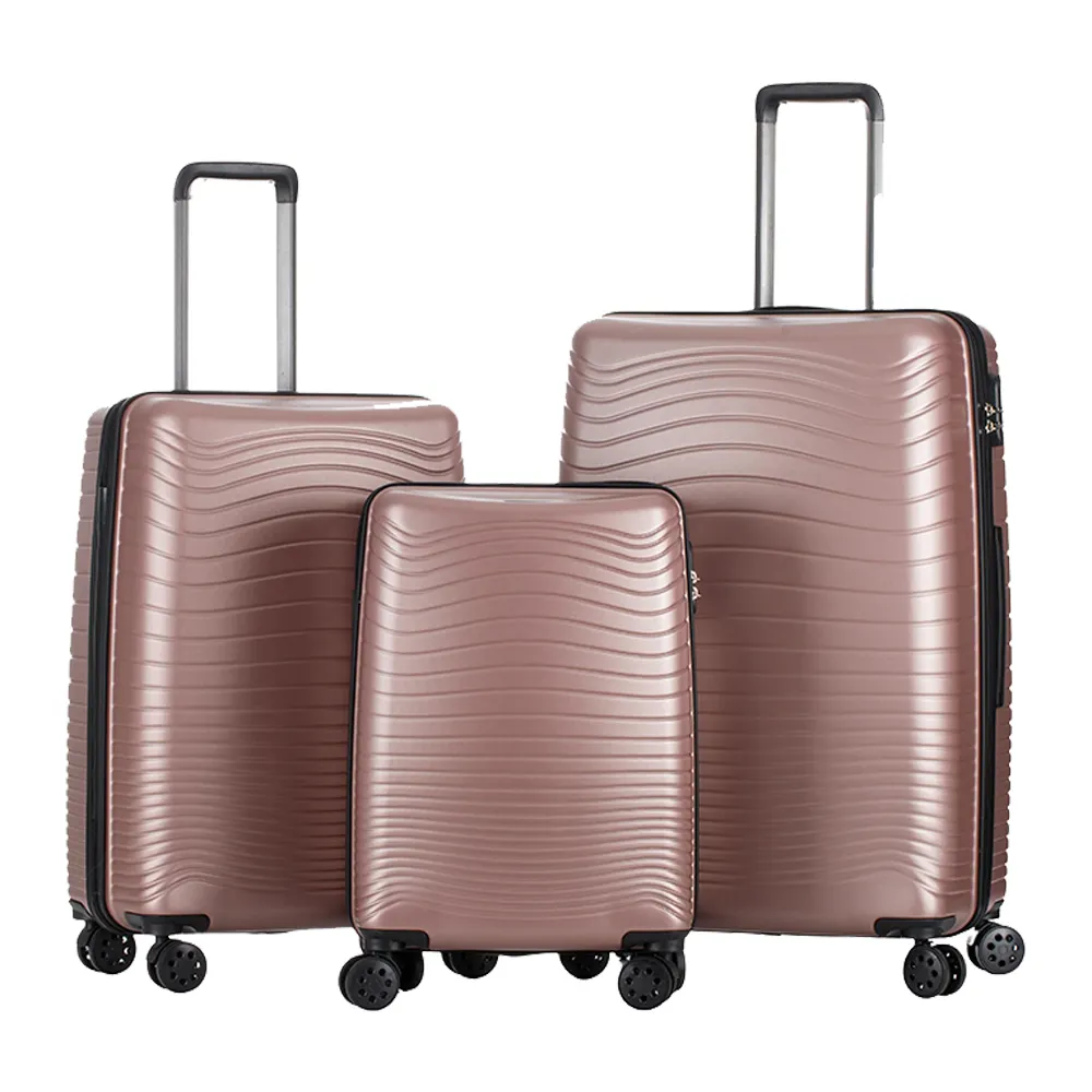 ABS Cabin size Carry on Trolley Luggage- ROSE PINK High Quality Travel Bags Combination Lock System Suitcases Best Price
