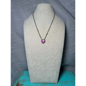 Handmade Platinum Gold Bezel Set Navajo Charm <b>Necklace</b> Cotton <b>Candy</b> Dahlia Sterling Silver Rose Gold Unique Designed Artisans - Product Image 3