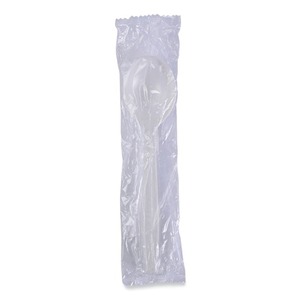 Boardwalk Heavyweight <b>Wrapped</b> Polypropylene Soup Spoon 1000/Carton White-Disposable Design - Product Image 3