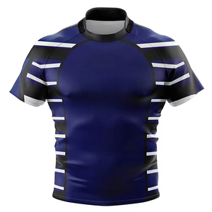 Conjunto de camiseta de Rugby para hombre profesional 100% diseños de impresión por sublimación de poliéster a la venta - Product Image 4