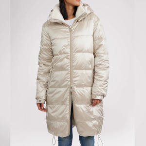 Abrigo Acolchado Largo con Capucha para Mujer, Ropa de Invierno de Primera Calidad, Venta al por Mayor - Product Image 6