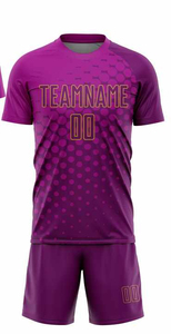 Uniforme de football d'équipe personnalisé de haute qualité, tissu 100% polyester, séchage rapide et antibactérien, tailles unisexes pour adultes - Product Image 2