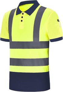 Logo personnalisé vente en gros chemises de construction de sécurité vêtements de travail haute visibilité vêtements de sécurité polo réfléchissant t-shirt de sécurité - Product Image 3