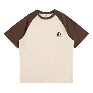 Custom Heat Transfer Printing Men's 100% Cotton 210 GSM Colour-Blocked <b>Raglan</b> Sleeve <b>T</b>-<b>Shirt</b> for men - Product Image 2