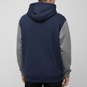 Sweat à capuche ample en polaire épaisse et chaude de haute qualité pour homme, personnalisé, lourd, 100% coton, surdimensionné, à deux tons - Product Image 6