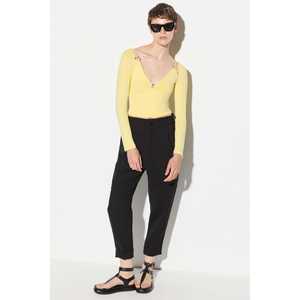 Blusa Casual con Hombros Descubiertos, Logotipo Bordado, Cuello con Volantes, Decoración de Encaje, Satén, Seda, Chifón, Tejido de Punto para Fiesta, Otoño, Primavera - Product Image 2