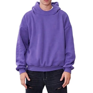Vêtements de sport Sweat à capuche en peluche Pull à capuche en peluche Logo personnalisé Couleur unie Sweats à capuche surdimensionnés pour hommes - Product Image 1