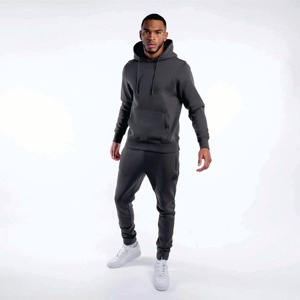 Logo imprimé coton blanc décontracté luxe sweats à capuche survêtement unisexe polaire broderie en vrac poids lourd plaine hommes sweats à capuche - Product Image 3