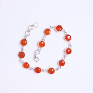 Handmade Silver <b>Boho</b> Style <b>Bracelet</b> Jewelry 925 Sterling Silver Carnelian Gemstone Trending <b>Bracelet</b> Jewelry For Women Gift For - Product Image 4