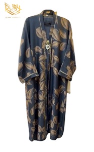 Vestido Abaya de cuerpo entero personalizado más vendido, diseño impreso de tela etérea disponible en tamaño a la venta - Product Image 2