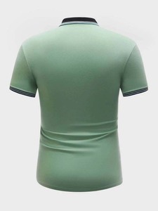 Polo de golf pour hommes, manches courtes, manches courtes, séchage rapide, coupe régulière, mode estivale, imprimé, chaîne d'étoiles - Product Image 5