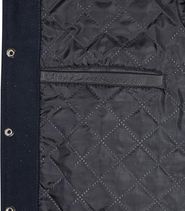 Blouson aviateur pour hommes à col montant enduit couleur personnalisée taille logo OEM vente en gros tissu respirant de haute qualité personnalisé - Product Image 4