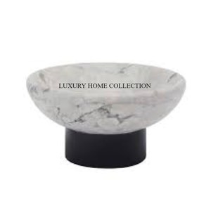 Cuencos de mármol decorativos con base de madera, diseño minimalista para la oficina en casa o la decoración de fiestas, creando un ambiente de lujo fácilmente - Product Image 5