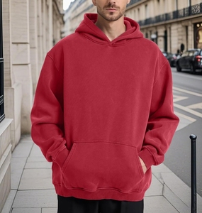 Sweats à capuche de luxe pour hommes surdimensionnés 100% coton mélangé pull sweat écologique sweat à capuche lourd pour hommes pour l'hiver - Product Image 4