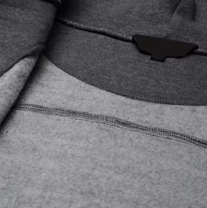 Sleek Black Zip-Up Hoodies Joggers Set <b>Long</b> Length Casual Wear for Winter Vintage Decorated <b>Hoodie</b> with Sweatpants Sweatshirt - Product Image 6