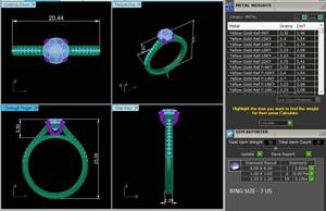 แหวนทองคำขาว 14K ชุบทองคำชมพู ประดับเพชรแล็บโกรว์ทรงรัศมี รับรองโดย IGI ทรงบริลเลียนท์ คลาสสิก เหมาะสำหรับงานแต่งงาน งานหมั้น และวันครบรอบ - Product Image 6