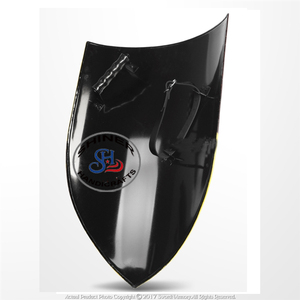 Bouclier d'armure de temple médiéval, protecteur de guerrier, bouclier de jeu de rôle, jaune et marron, bouclier d'armure de 36 pouces, calibre 18 en acier - Product Image 6