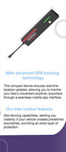 Localizador y Rastreador GPS Inteligente en Tiempo Real para Vehículos, Sistema Antirrobo con Alerta de Vibración y Corte de Motor para Autos, Motos y Bicicletas - Product Image 3