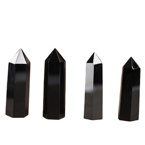 Black Obsidian <b>Crystal</b> Point Tower Obelisk Natural <b>Crystals</b> Healing <b>Wand</b> Suppliers Manufacturer Polished Custom <b>Crystals</b> Supply - Product Image 2
