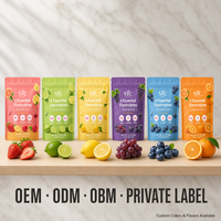 OEM Suikerarm Snelle Hydratatiepoeder 6 Mineralen Calcium Kalium Magnesium Aardbei Groothandel Fabriek Privélabel