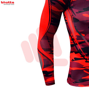 Protector de sarpullido personalizado de manga larga, protector de sarpullido elástico para Fitness, ropa informal de secado rápido - Product Image 3