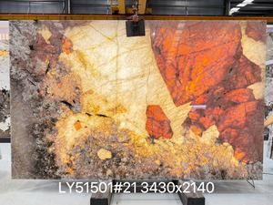 Dalle de quartz rose translucide romantique de Patagonie, grand format, imperméable, avec de gros cristaux pour projet de villa - Product Image 6