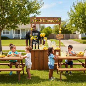 T-Shirt Lemon Stand Lemonade Entrepreneur Crew per Ragazzi e Ragazze - Prodotto Promozionale - Product Image 3