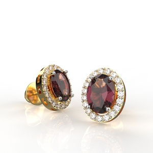 กระดุมทอง18K 1.10กะรัตทับทิมแต่ละเม็ด - Product Image 5