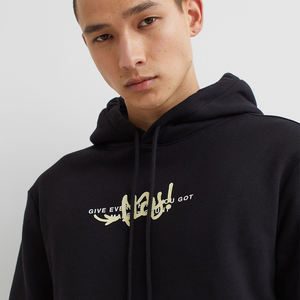 Sweats à capuche en coton pour hommes, vente en gros, Design personnalisé, avec panneau en Polyester sublimé, OEM, vêtements de rue décontractés - Product Image 5