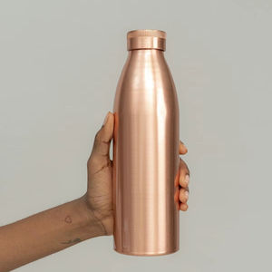 Modern Design Eco-Friendly Copper <b>Water</b> <b>Bottle</b> with Leak-Proof Lid and Food-Grade Inner Finish - Product Image 1
