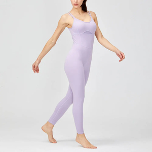 Combinaison de yoga durable pour femmes top designs respirant anti-rides combinaison de yoga avec logo personnalisé/couleur à prix réduit - Product Image 4