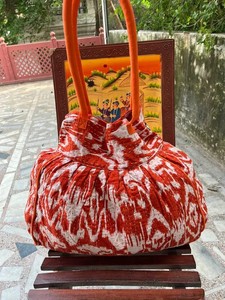 Jaipuri bolso de mano con estampado de bloques de algodón indio Kantha Bolsos De Mujer bolso de viaje acolchado - Product Image 5