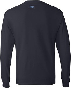 T-shirt unisexe 100% coton à manches longues coupe régulière lavage en machine t-shirt de haute qualité T-Shirt surdimensionné - Product Image 5