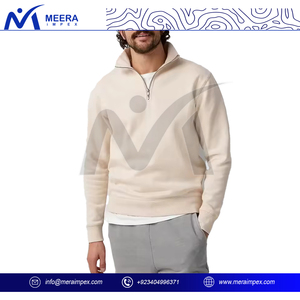 เสื้อมีฮู้ดแบบซิปสำหรับผู้ชายที่เป็นมิตรกับสิ่งแวดล้อมผลิตจากวัสดุรีไซเคิลที่มีขนาดพอดีและซิปคุณภาพสูง - Product Image 5