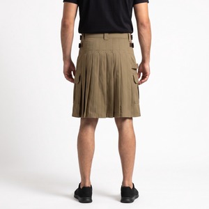 Kilt de travail utilitaire, en toile de coton épaisse, avec poches brodées, logo personnalisé, OEM, vente en gros - Product Image 2