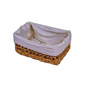 Eco Friendly Handmade water hyacinth rattan bin seagrass woven <b>storage</b> basket with handle made in Bangladesh - Product Image 1