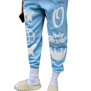 Pantalones de chándal ligeros con cordón pesado para hombre, pantalones de chándal de algodón con estampado abullonado, ropa de calle, pantalones de chándal para el trabajo - Product Image 5