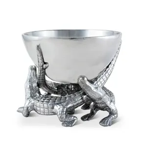 ชามตกแต่งลายทองแดงโบราณ ผิวสัมผัสลายวน ปลอดภัย ทนความร้อน ผลิตจากกระเบื้องเนื้อละเอียด เป็นมิตรกับสิ่งแวดล้อม ใช้งานได้จริง ดีไซน์หรูหรา ชุบเคลือบอย่างดี - Product Image 1