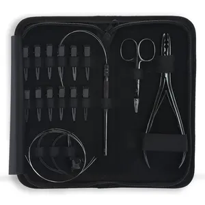 I migliori capelli Nano e Micro anelli Extension Tools Kit nastro in pinza perline rimozione e più stretta estensione forbice sezione clip